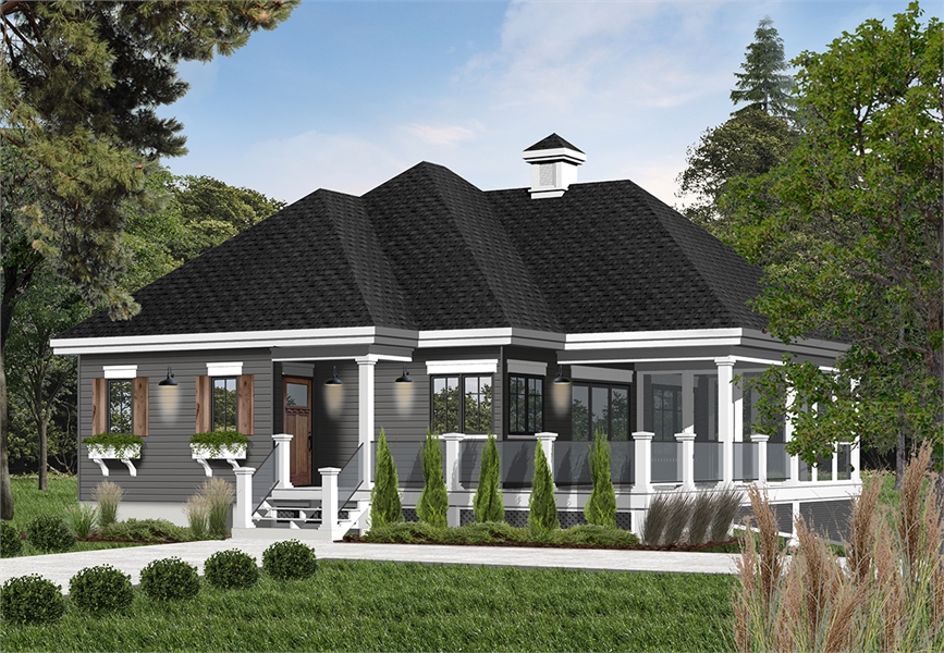 Beach Front Cottage Style House Plan 2022: The Gallagher - Plan 2022