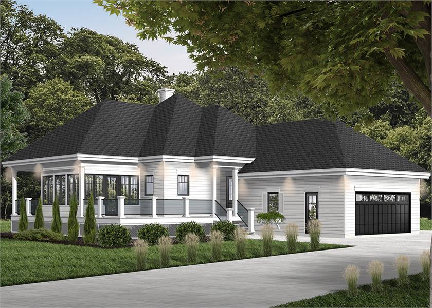 House Plan 4570: 2 Bedroom 2 Bath House Plans