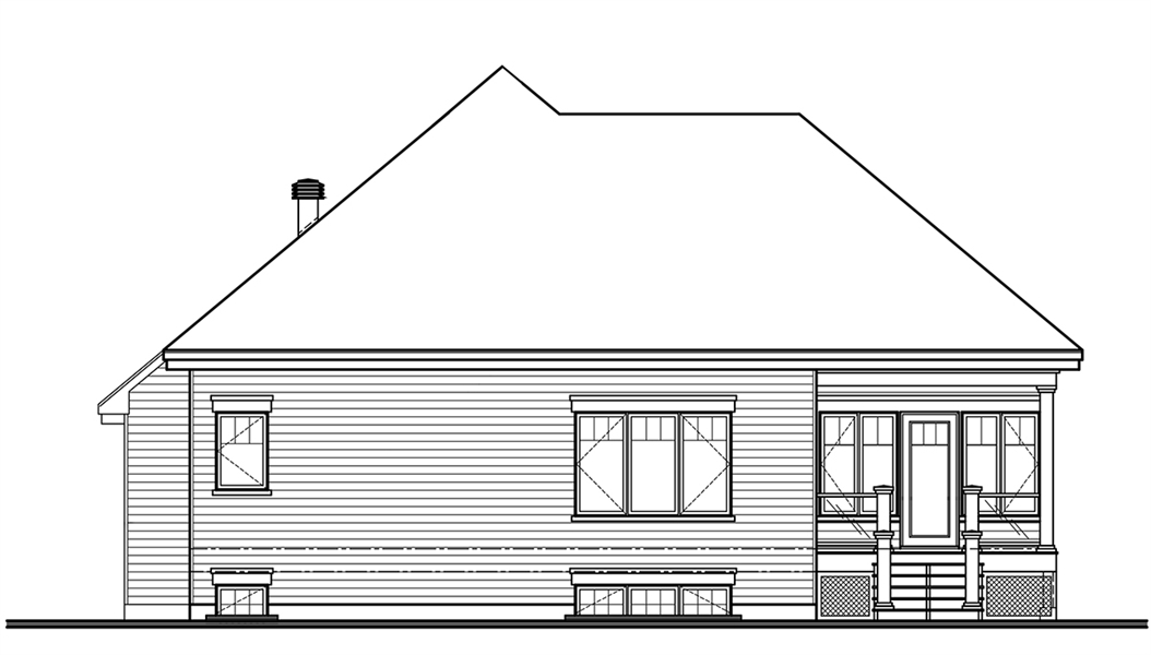 Rear image of The Gallagher 2 House Plan