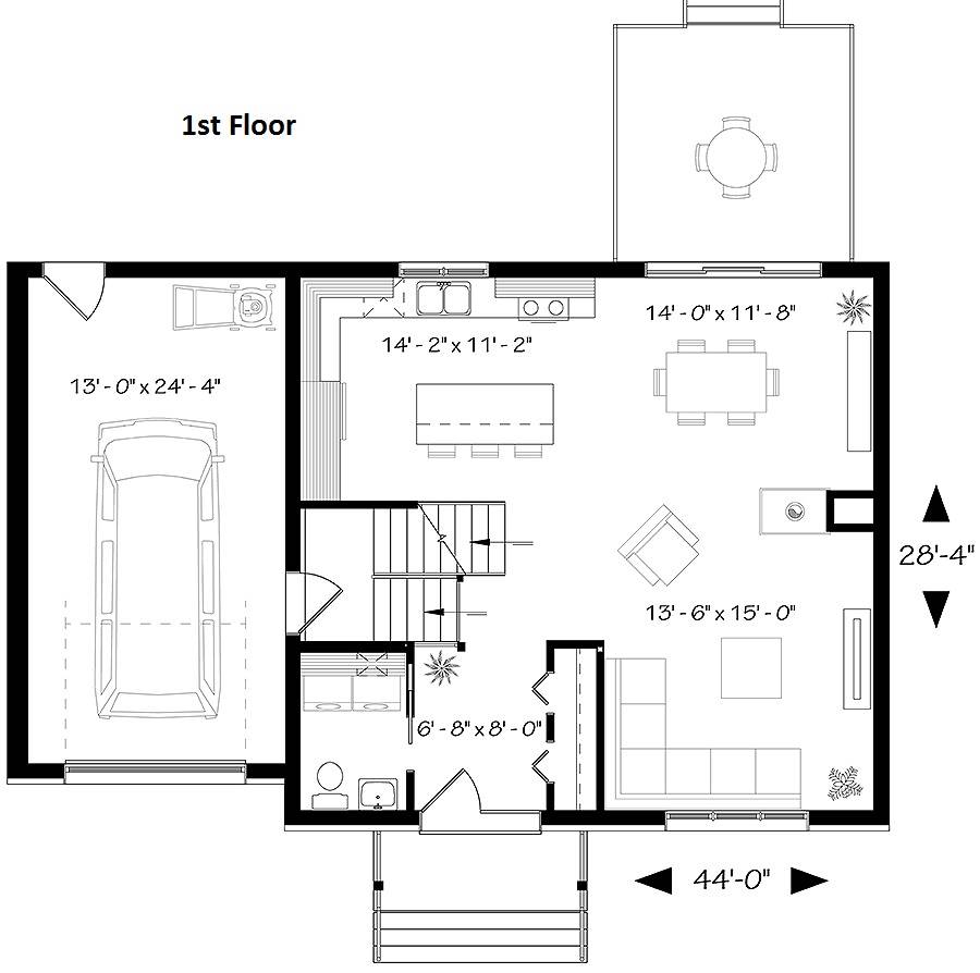 Contemporary Style House Plan 4931: Altair 2 - Plan 4931