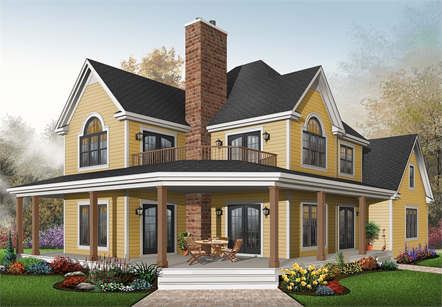 3 Bedroom Farm House Style House Plan 6098 Plan 6098