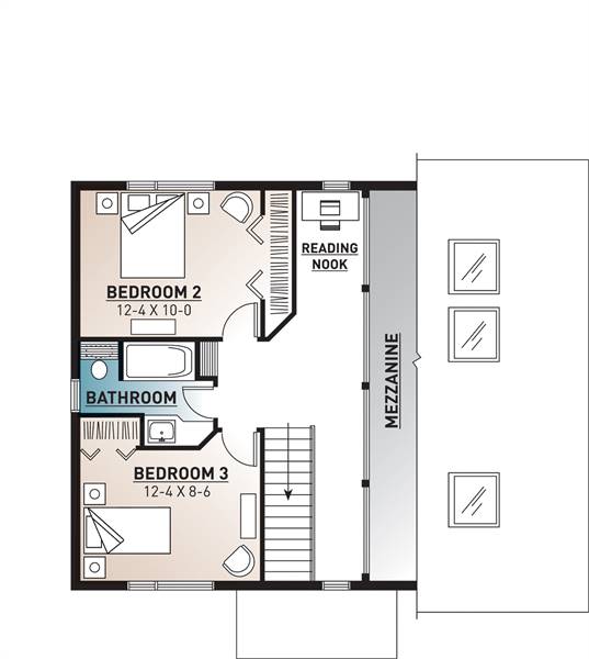 2nd Floor Plan image of Ataglance House Plan