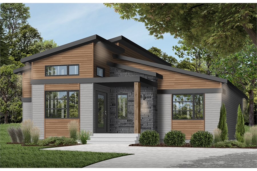 House Plan 7387: One Bedroom Contemporary