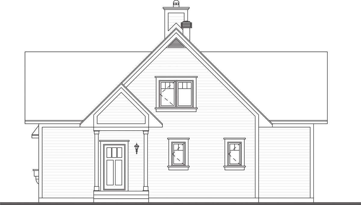 Front Elevation image of Drummond Vistas House Plan