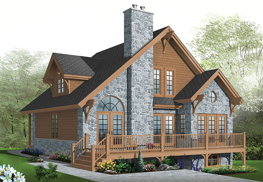 Country House  Plan  with 3 Bedrooms and 2 5 Baths Plan  1142