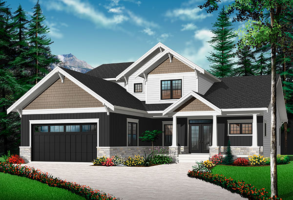 Front Exterior image of Anniston 2 House Plan