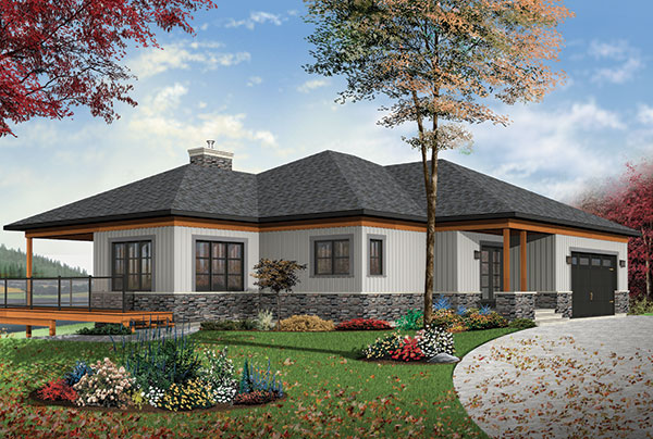 Front Exterior image of The Belvedere House Plan