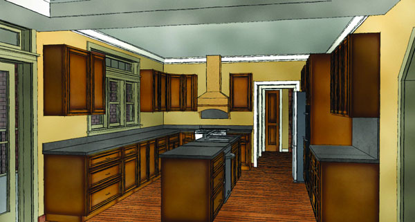 Kitchen image of Rustic Splendor House Plan