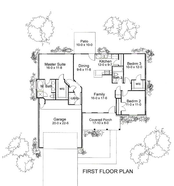 Cottage House Plan with 3 Bedrooms and 2.5 Baths Plan 6342