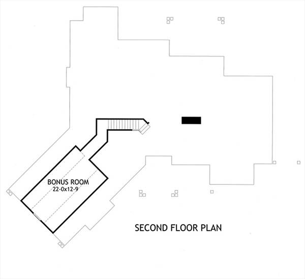 Second Floor Plan image of L'Attesa di Vita House Plan