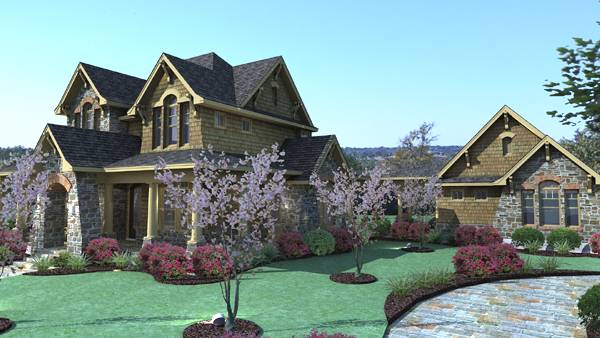 Rendering - Right image of Vida Carinosa House Plan