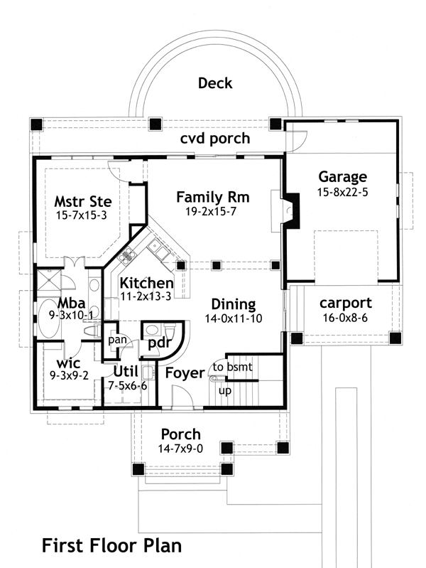 Contemporary House  Plan  with 3  Bedrooms  and 2 5  Baths  