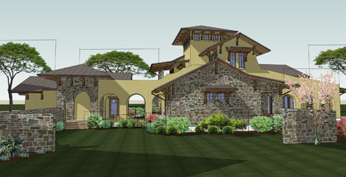 Exterior image of Viva per Sempre House Plan