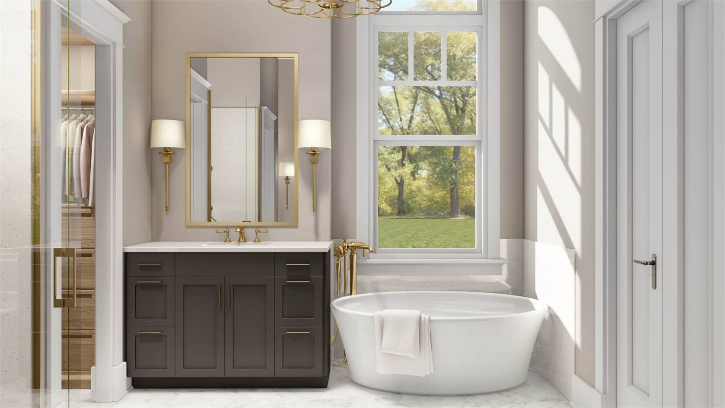 Primary Bath with Freestanding Soaking Tub