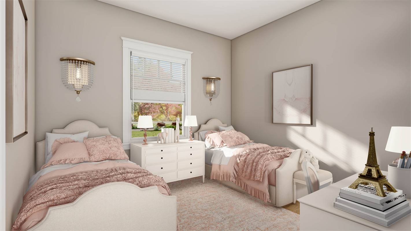 Secondary Bedroom with Walk-In Closet image of L'Attesa Di Vita II House Plan