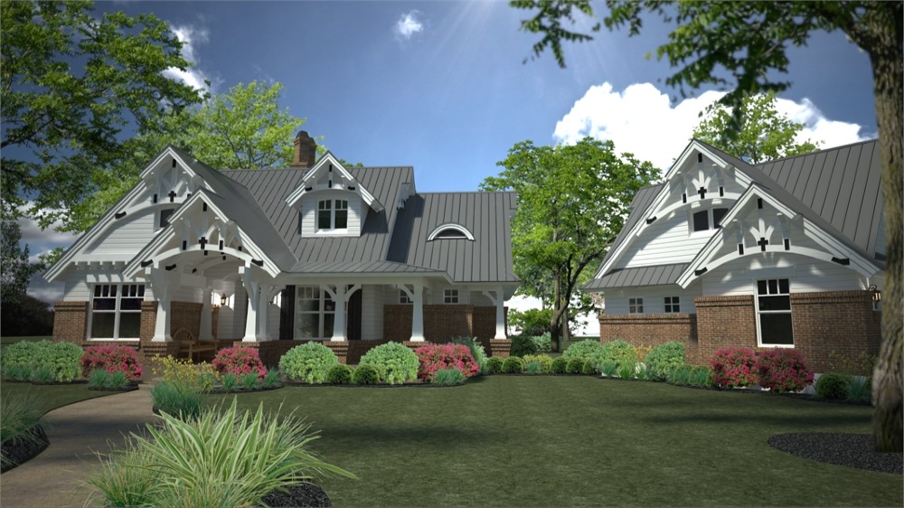 Front View image of Merveille Vivante Small House Plan