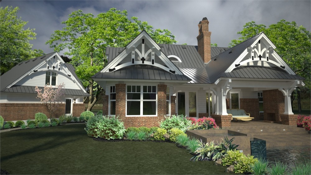 Front View image of Merveille Vivante Small House Plan