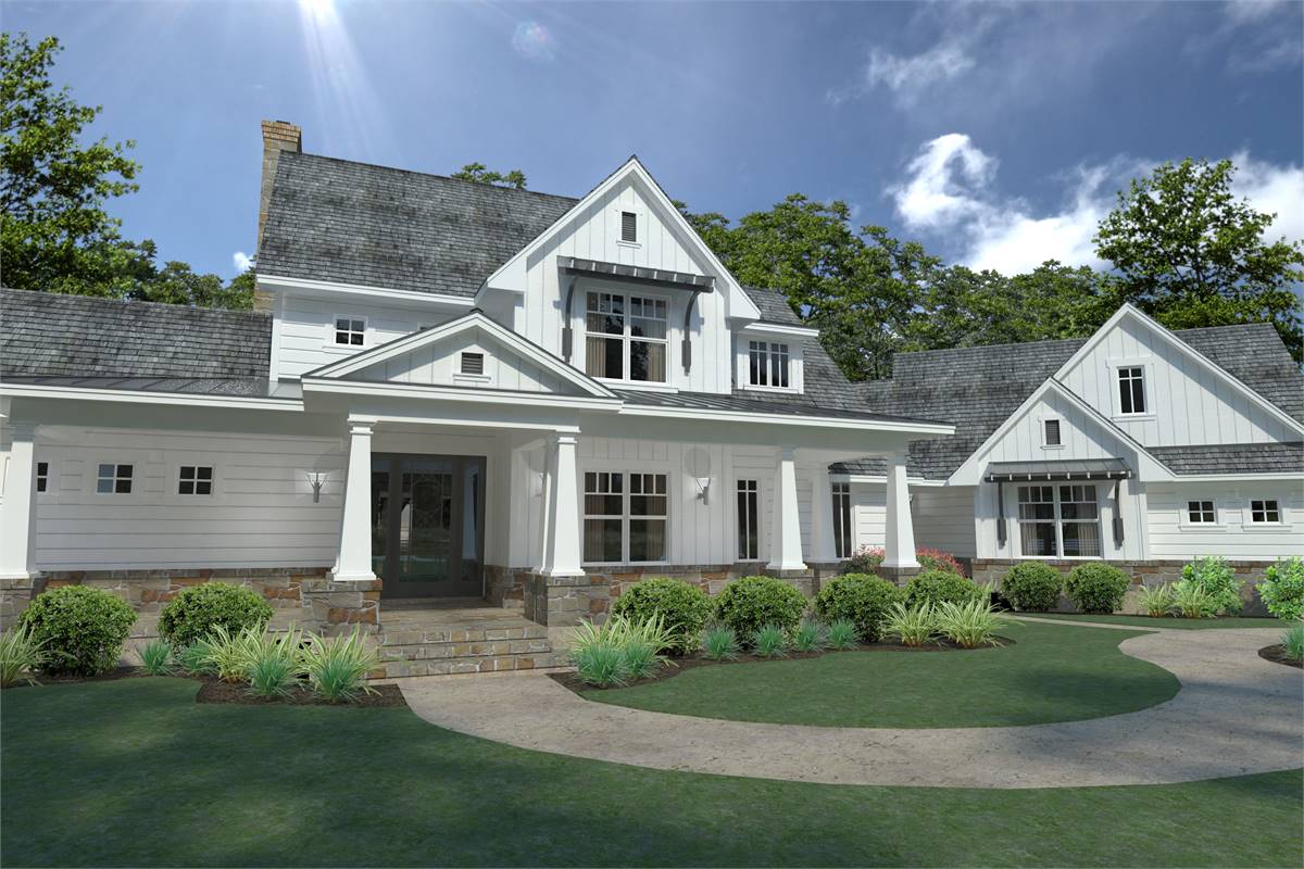Front View image of Magnolia Farm House House Plan