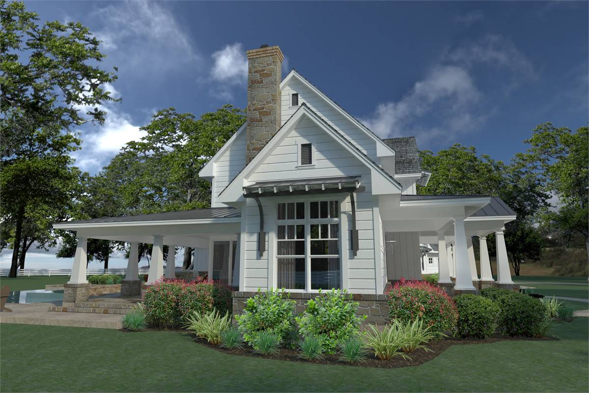 Side View image of Magnolia Farm House House Plan
