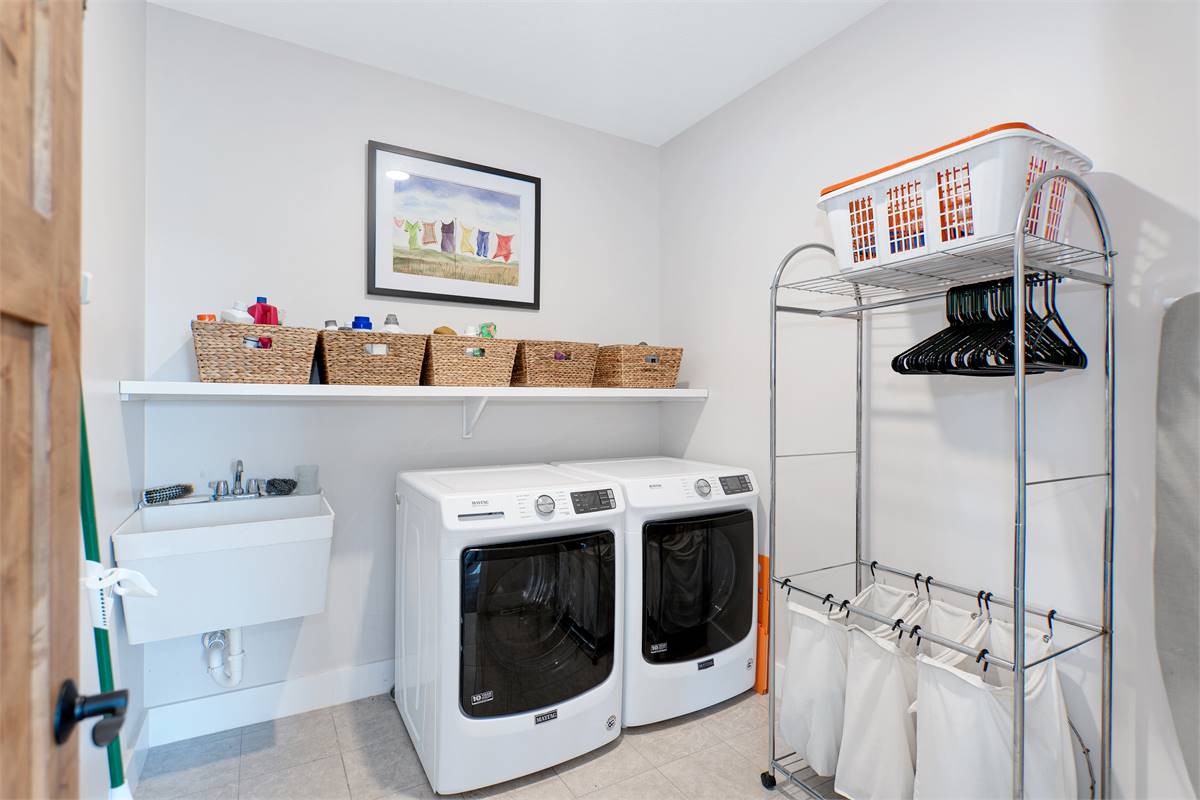 Laundry Room Featuring Customer's Choice Maytag Appliances