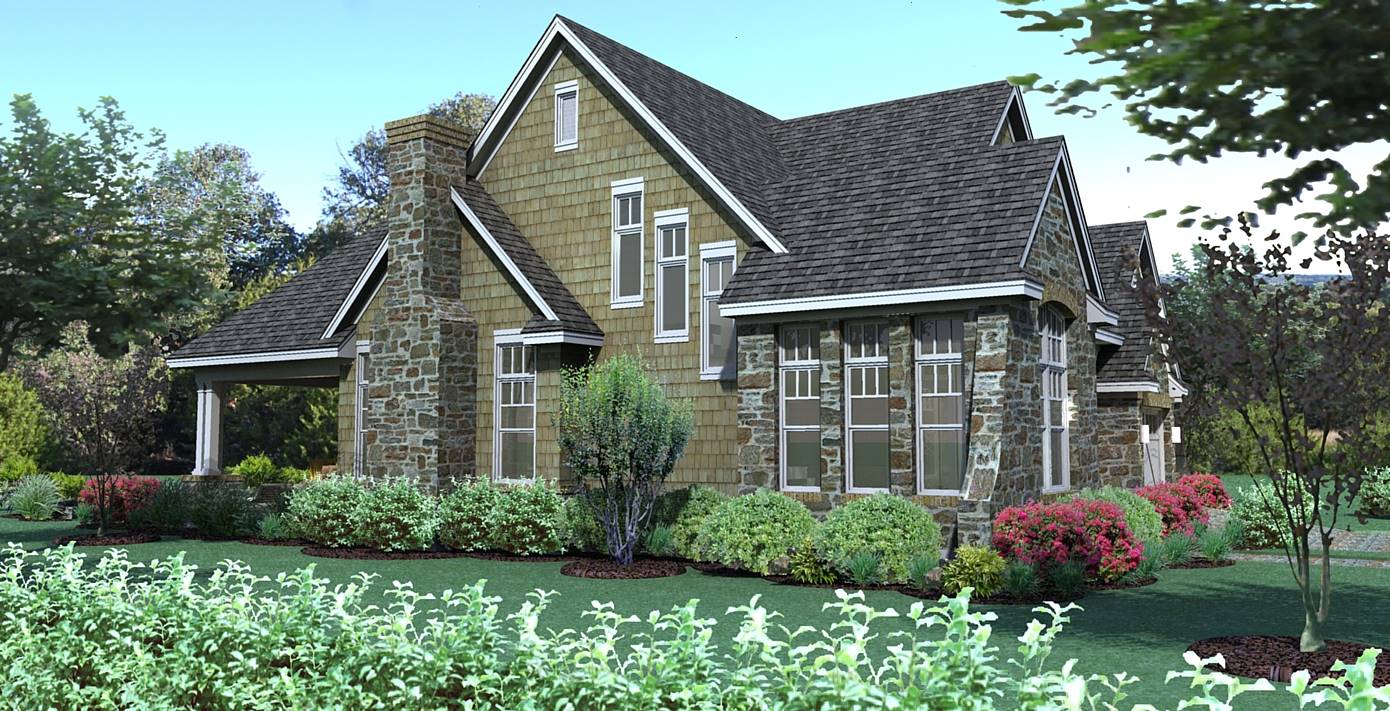 Side View image of Whispering Valley House Plan