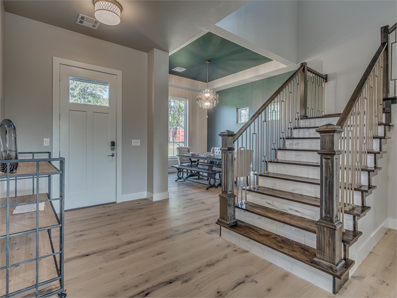 View of Front Entry Foyer of Custom Home