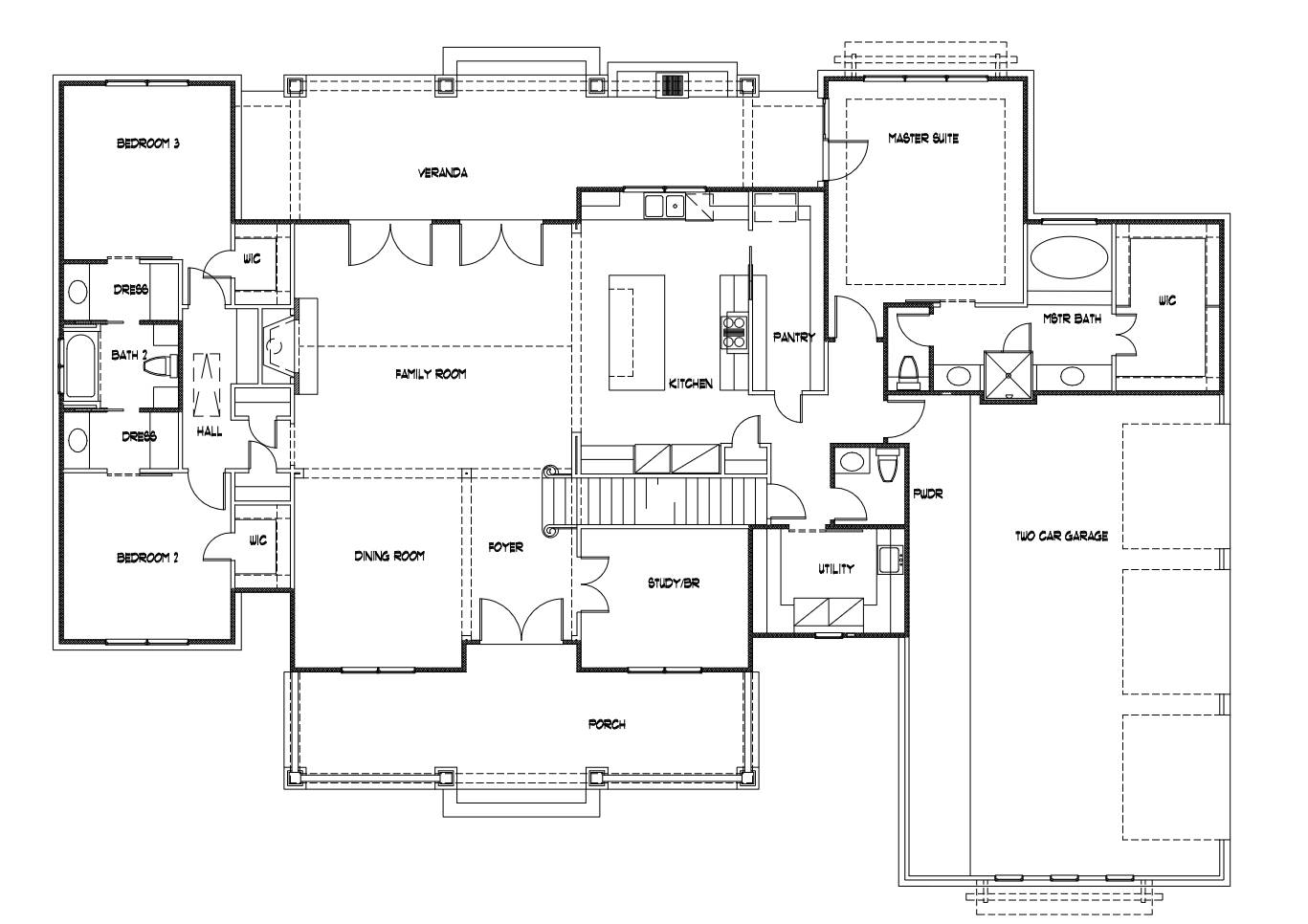 1st Floor 3-Car Option