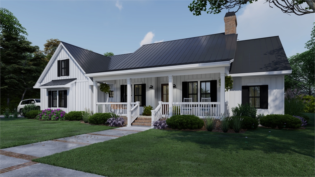 Affordable Farmhouse with Charming Covered Front Porch