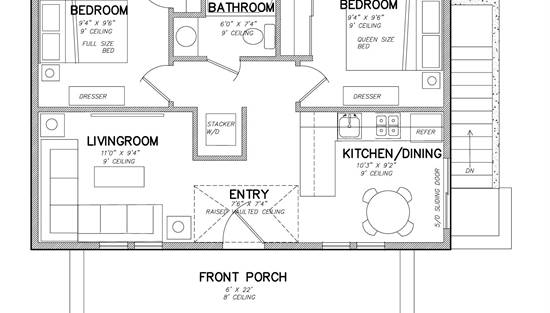 1st Floor with Exterior Basement Stair Location