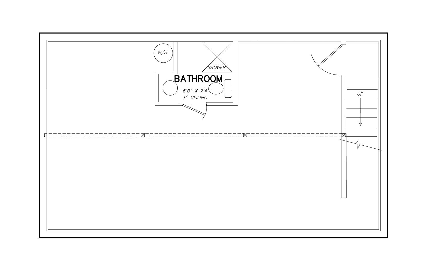 Basement with Interior Stairs