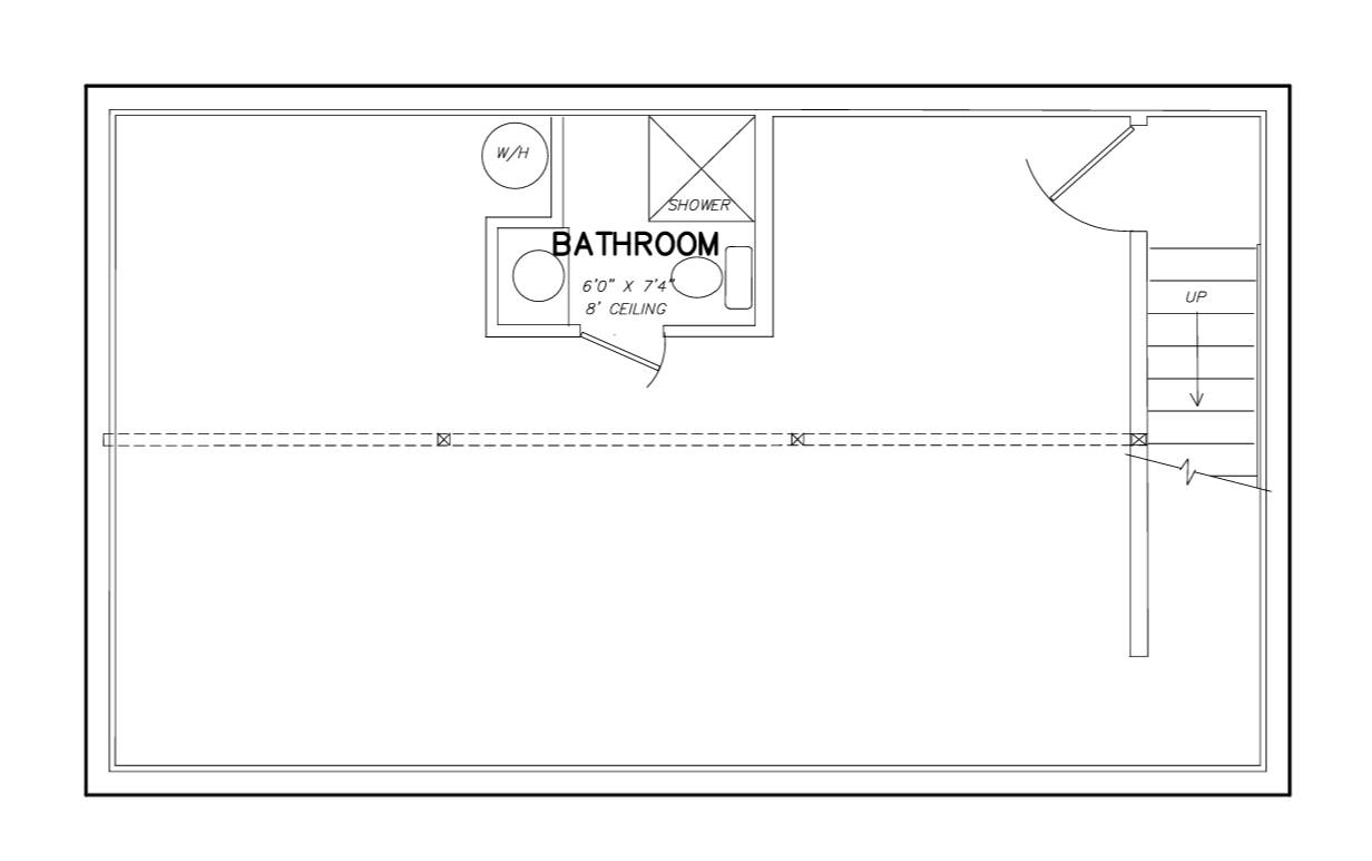 Basement with Interior Stairs