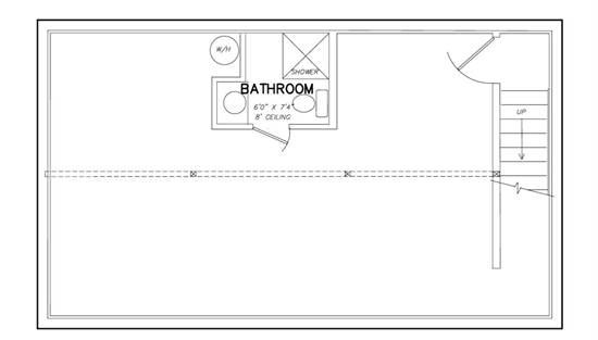 Basement with Interior Stairs