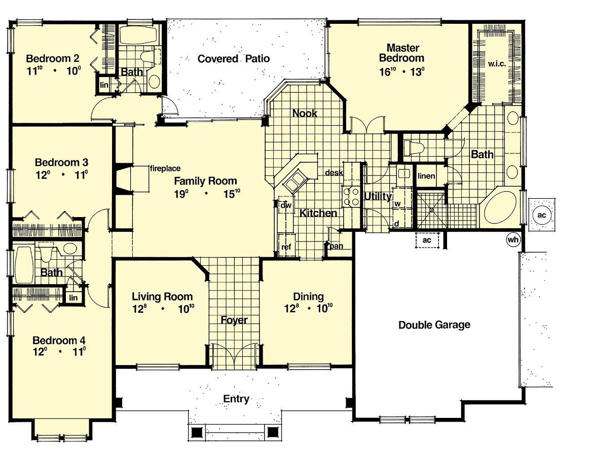 4 Bedrooms And 3 5 Baths Plan 2023   FP HP 