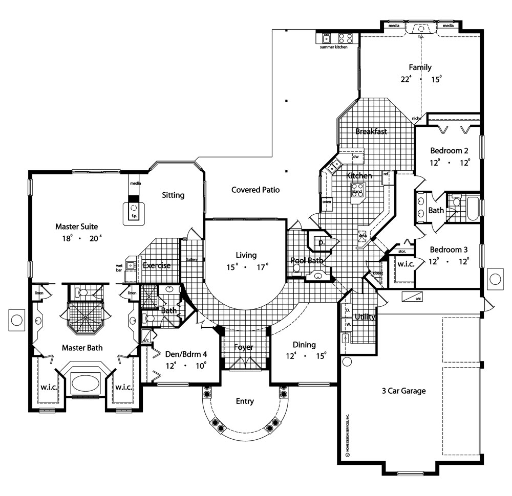 Contemporary House Plan With 4 Bedrooms And 3 5 Baths Plan 4136