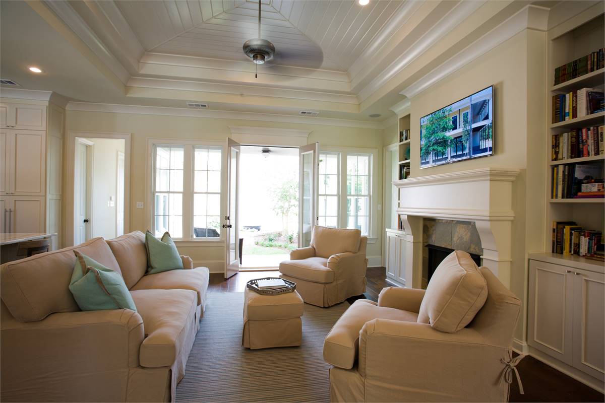 Living Room image of Lake Drive House Plan