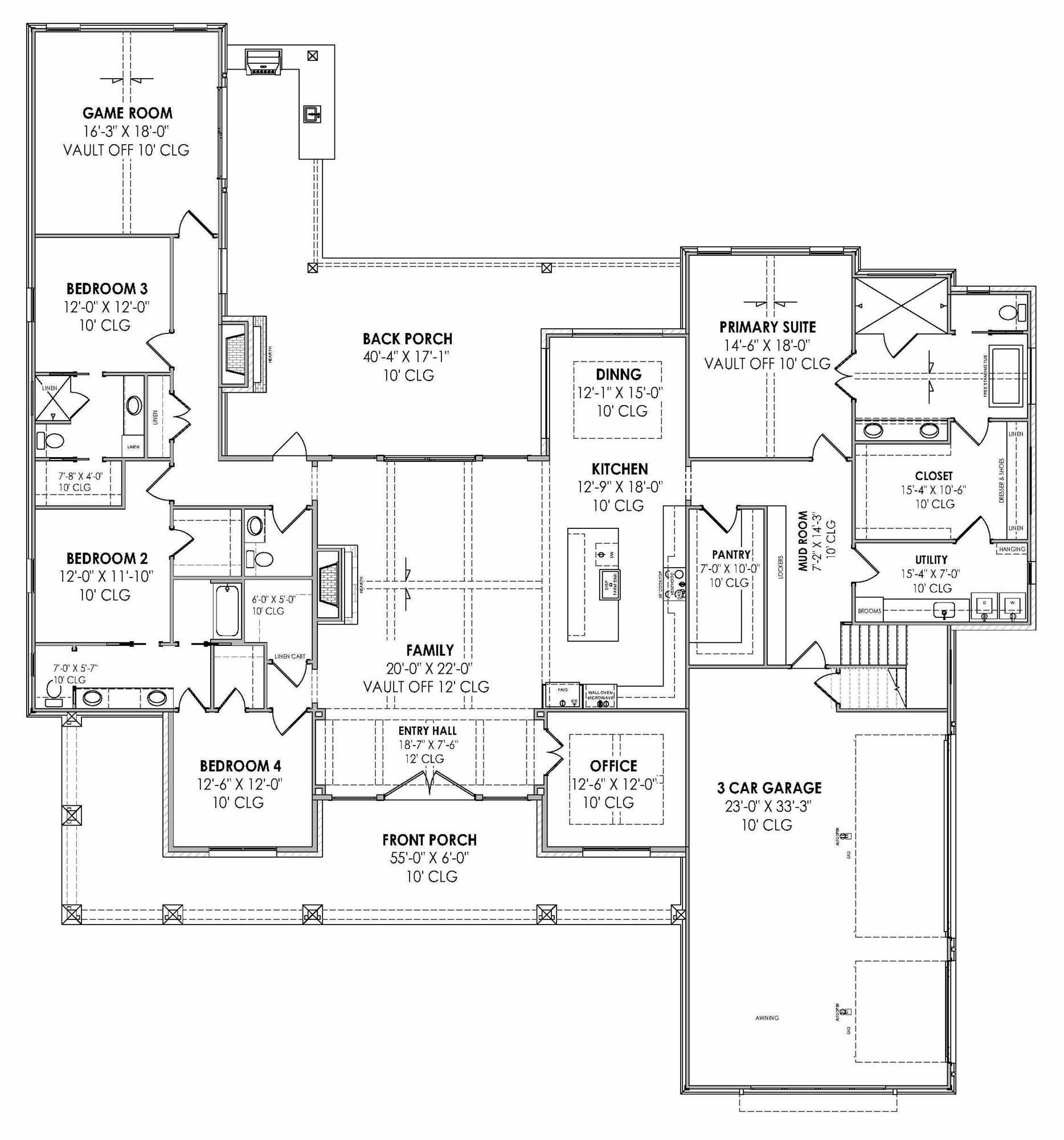 1st Floor with Bonus Stairs