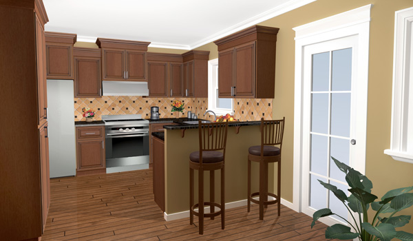Interior View - Kitchen image of The Wilson Creek House Plan