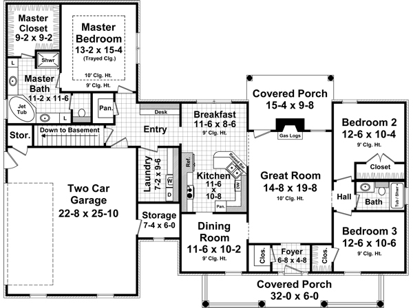 4 bedroom house blueprint