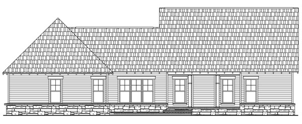 Rear Elevation image of The Morgan Landing House Plan