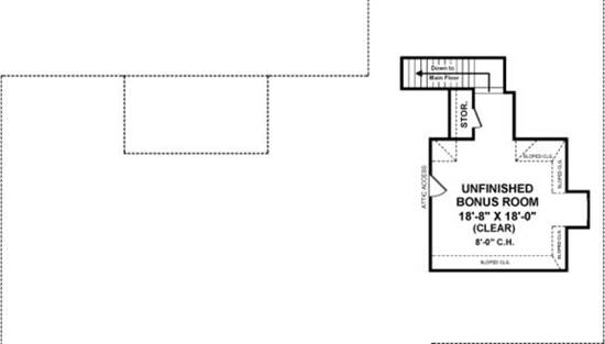 Bonus Room Floorplan