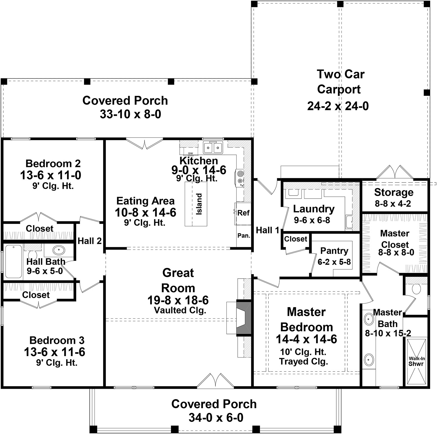 Charming Ranch Farm House Style House Plan 7266 Plan 7266