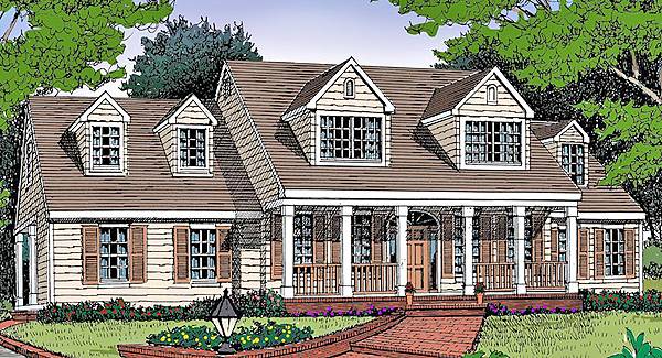 Color Rendering image of CARNATION House Plan