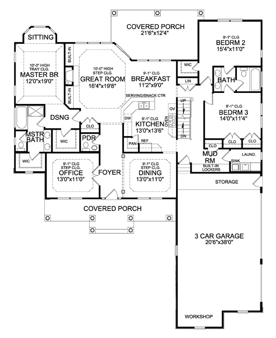 House Plans Without Garage Floor