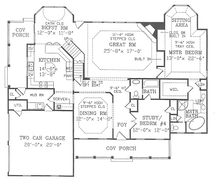 First Floor Plan image of CAMELLIA House Plan