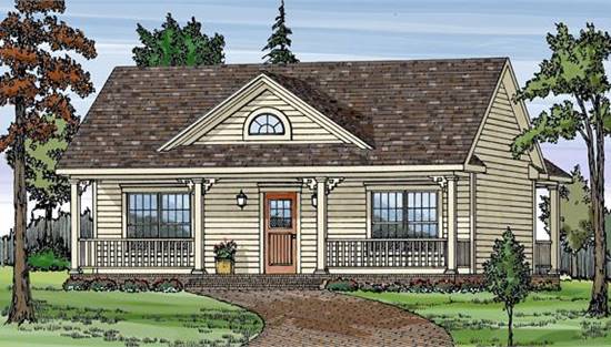 Cottage House Plan With 2 Bedrooms And, 2 Bedroom 2 Bath Cottage House Plans