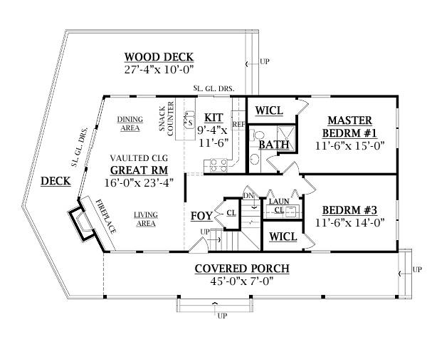 First Floor Plan image of CANDLEWOOD 2 House Plan