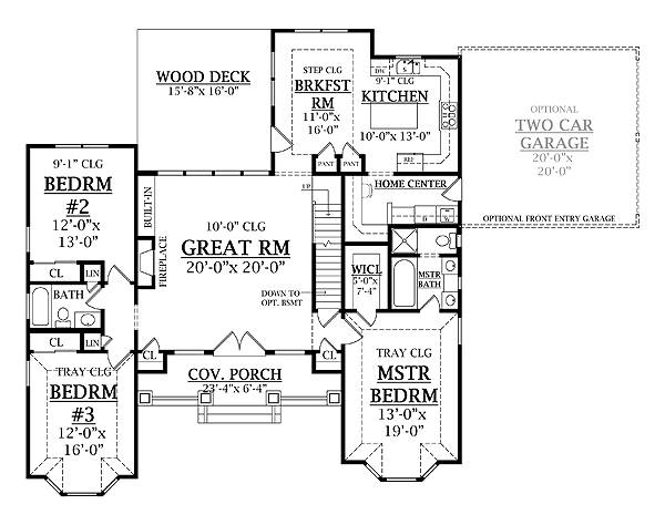 First Floor Plan image of LEWISTOWN House Plan