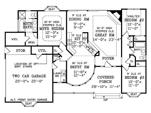 First Floor Plan image of JASPER House Plan