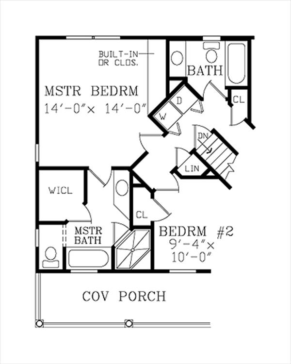 Alternate Floor Plan image of ASHEVILLE SMALL COTTAGE House Plan