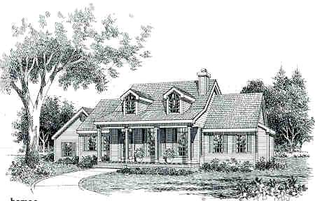 Front Rendering #2 image of SABRINA House Plan